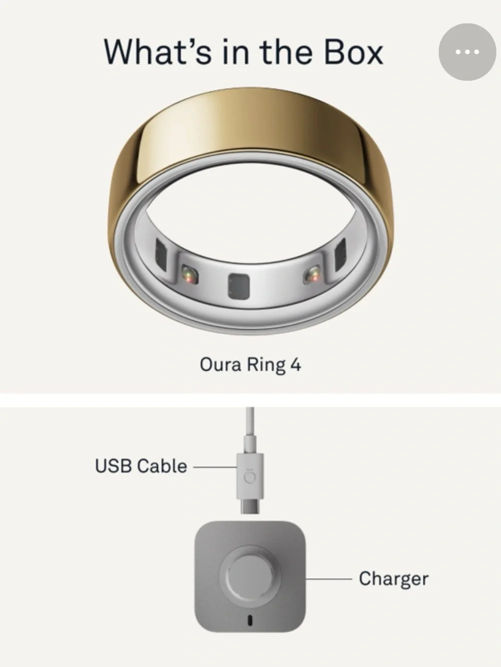 Oura Ring 4 - Gold - sz 11